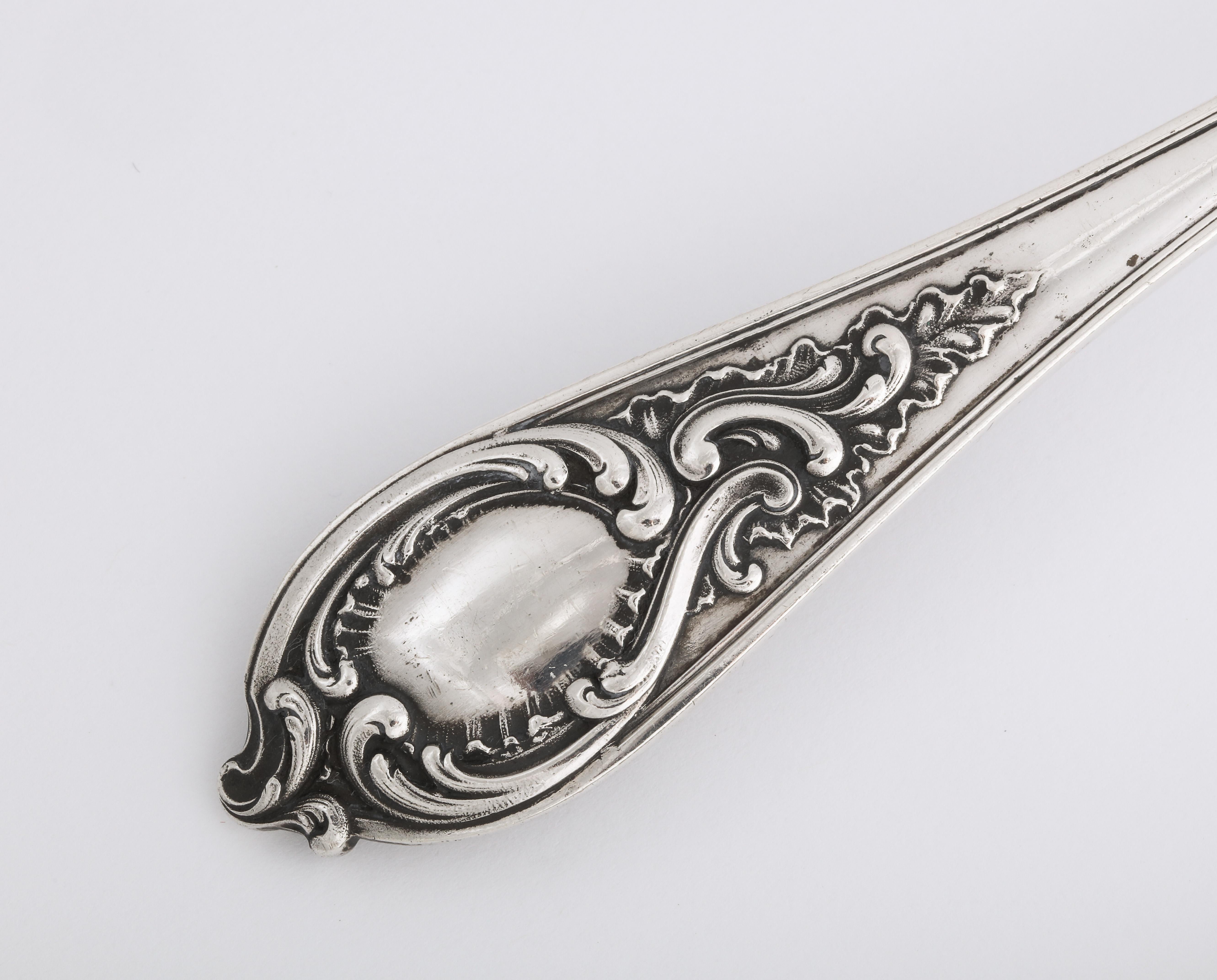 Russian Fabergé Imperial-era Silver Dinner Knife and Fork, Moscow, circa 1900 1