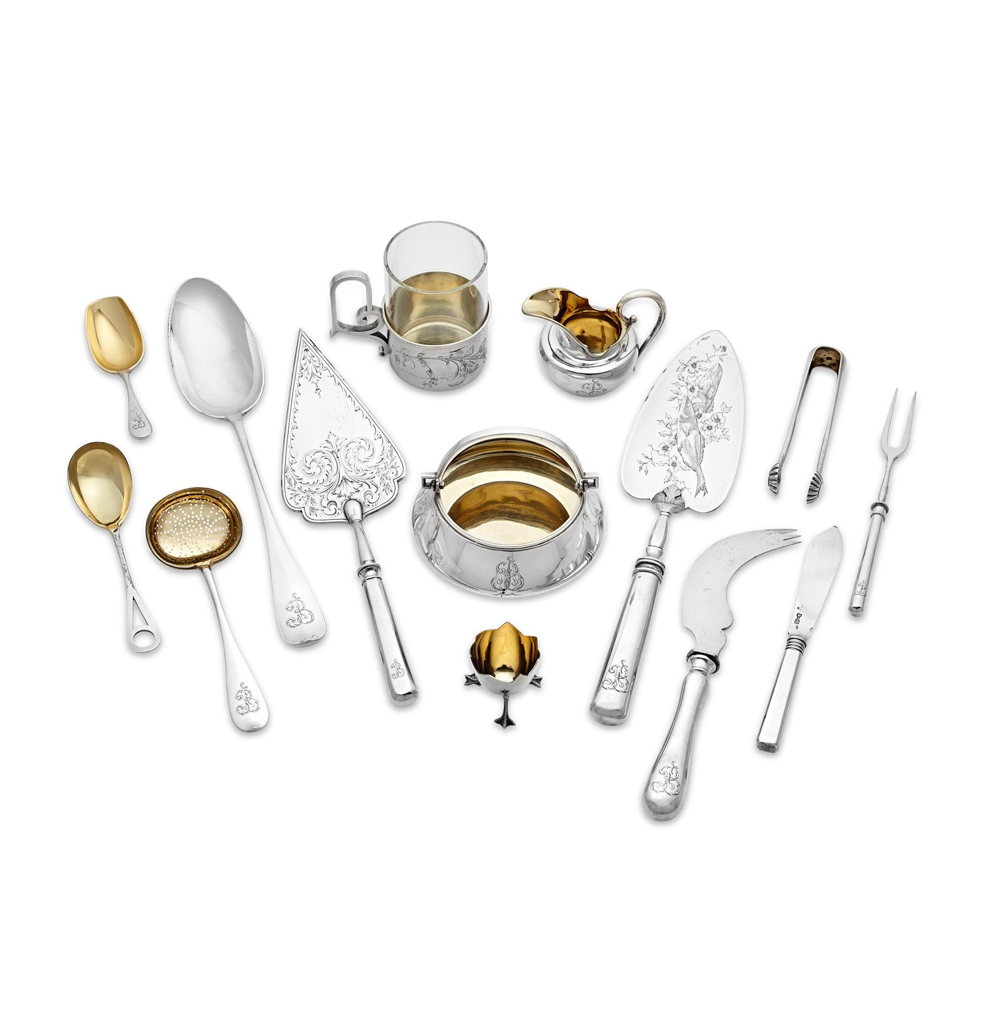 Fabergé Silber Service im Angebot 1