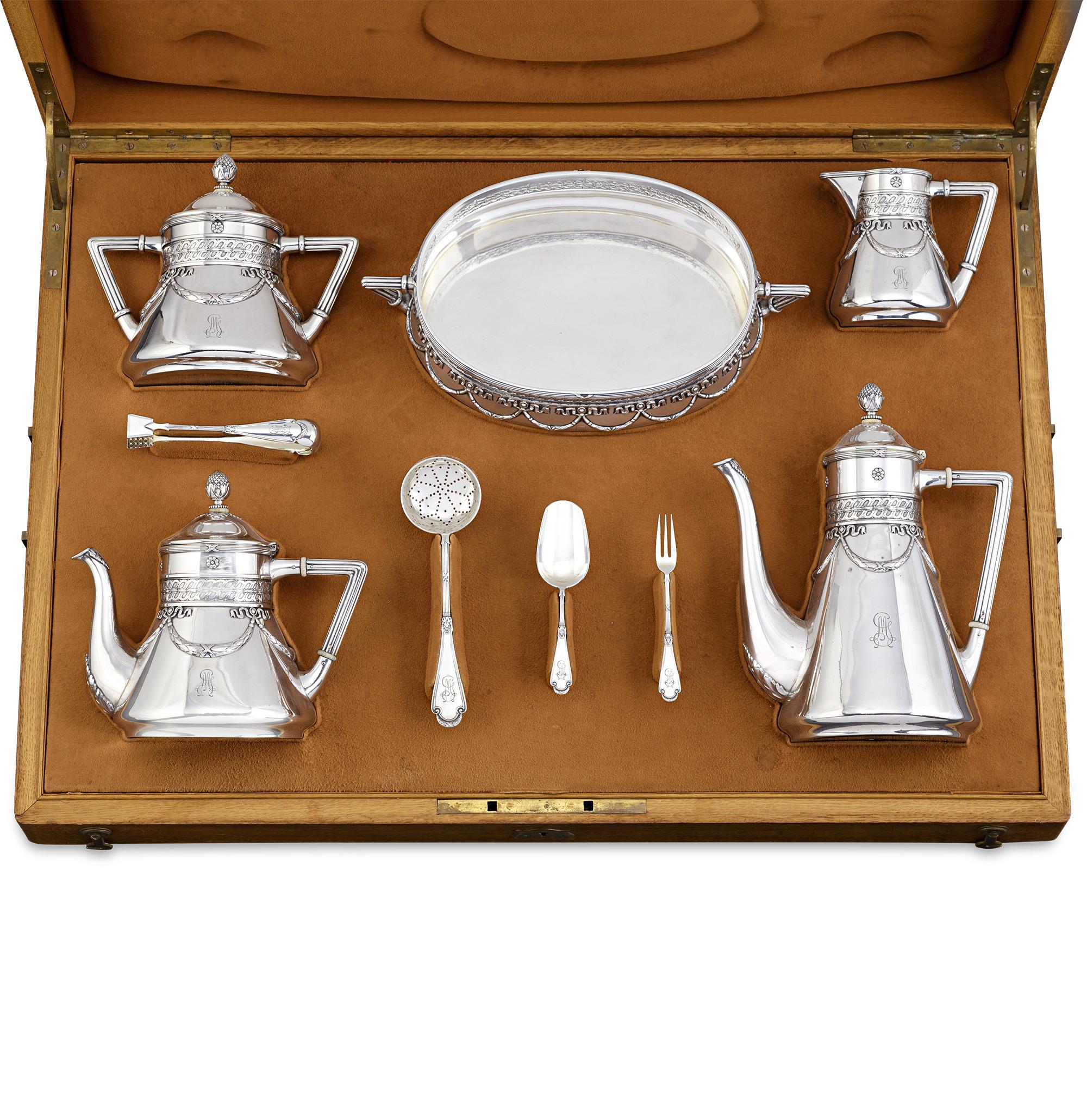 Russian Fabergé Silver Tea, Coffee And Dessert Service