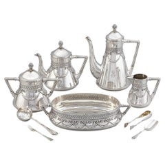 Vintage Fabergé Silver Tea, Coffee And Dessert Service