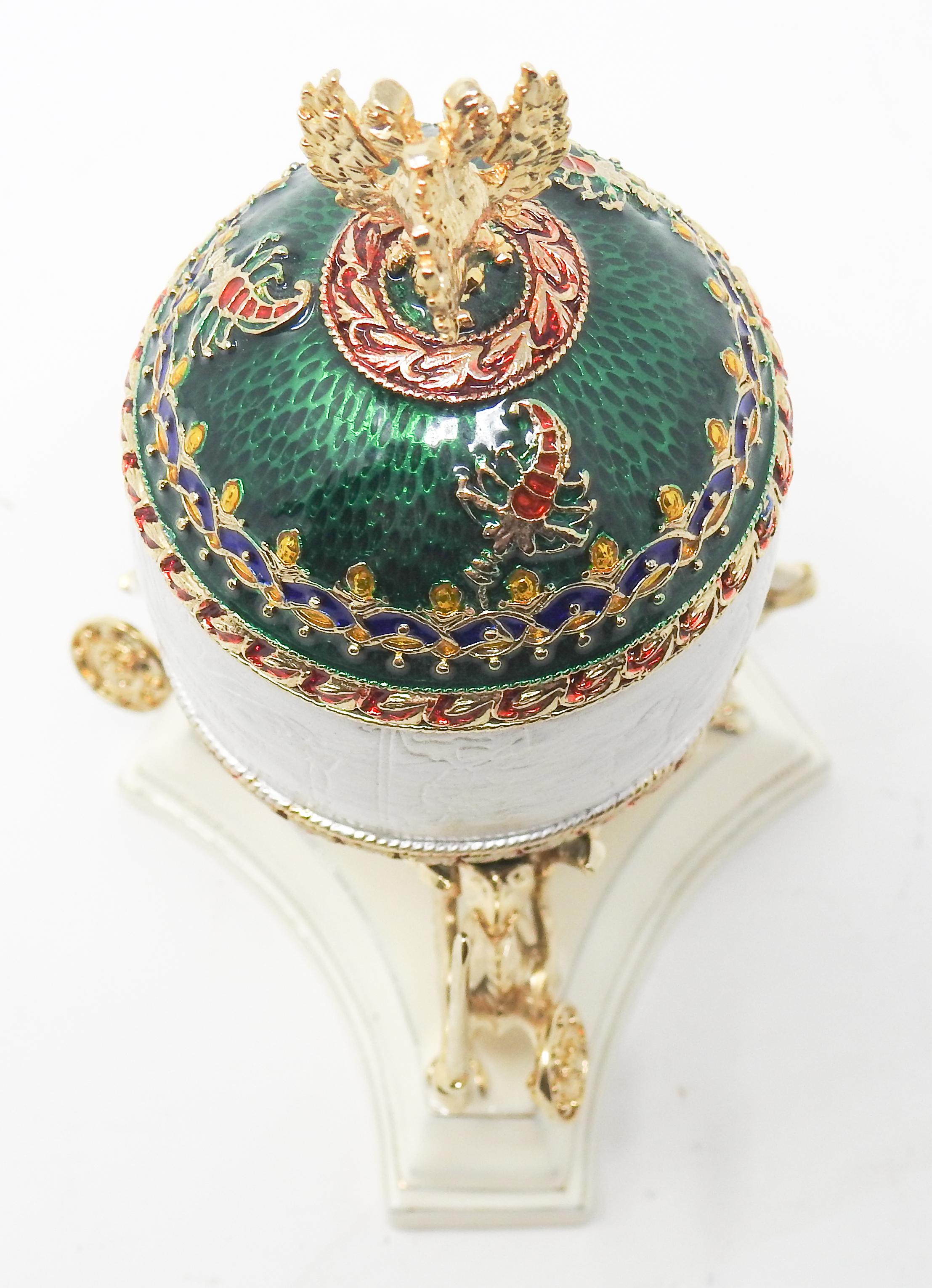 20th Century Faberge Style Egg For Sale