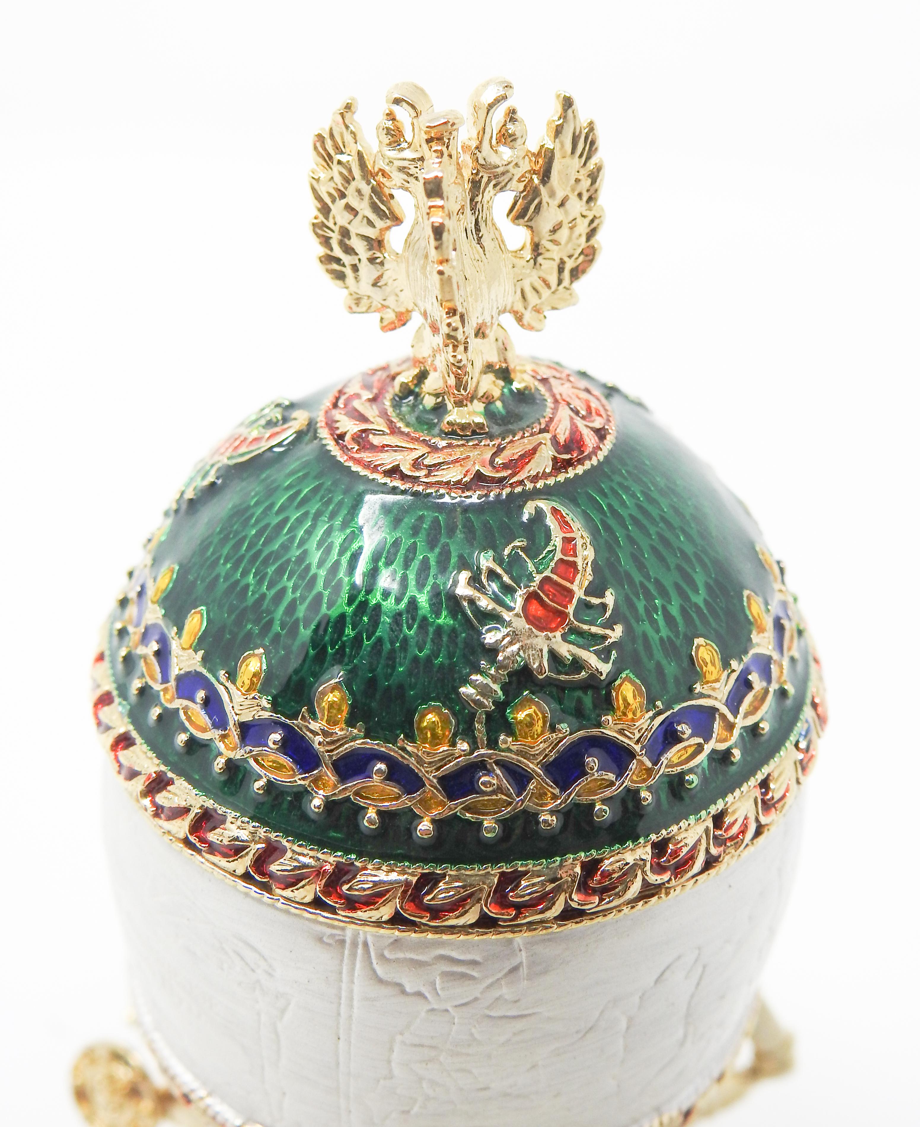 American Faberge Style Egg For Sale