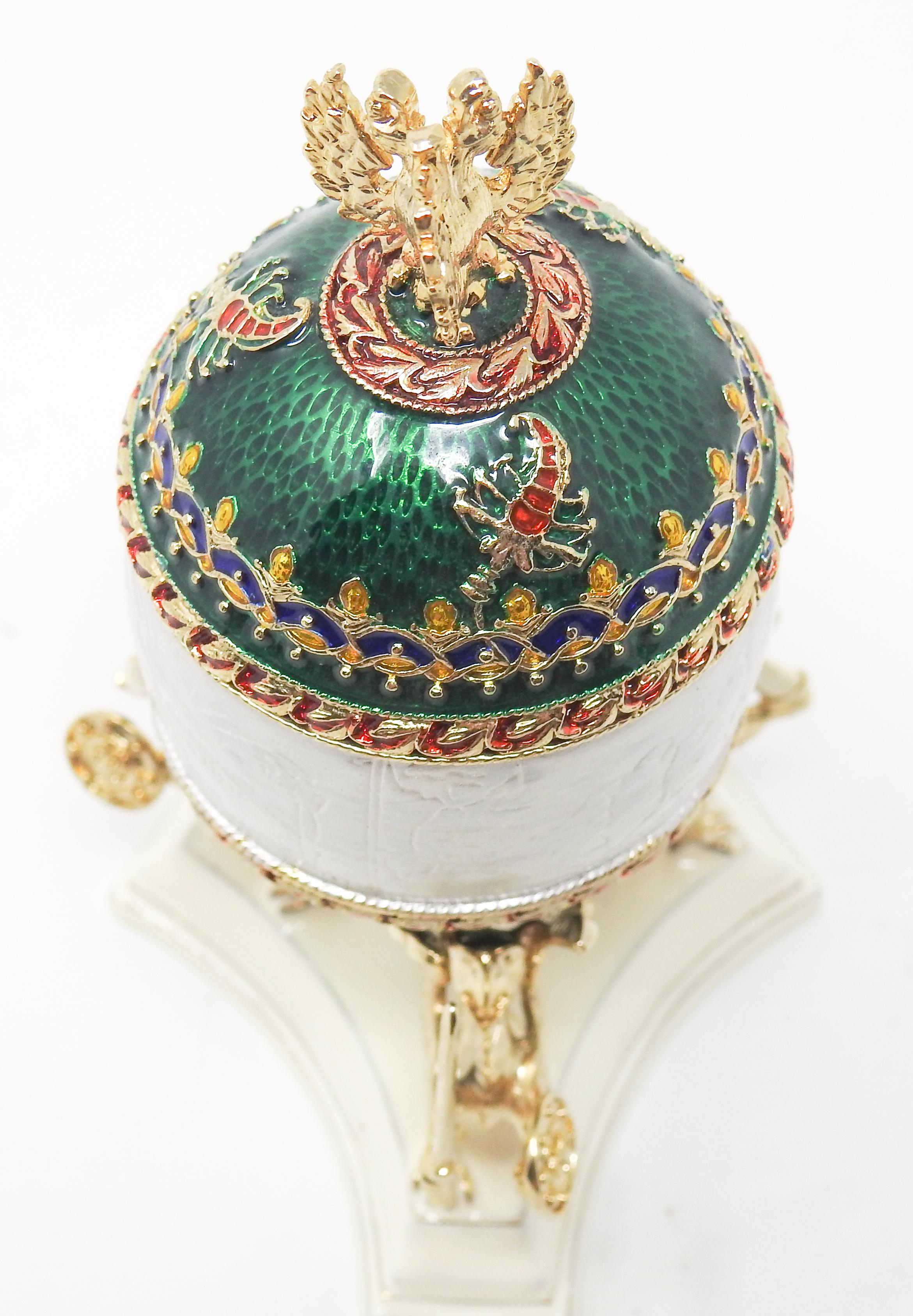 Faberge Style Egg In Good Condition For Sale In Cookeville, TN