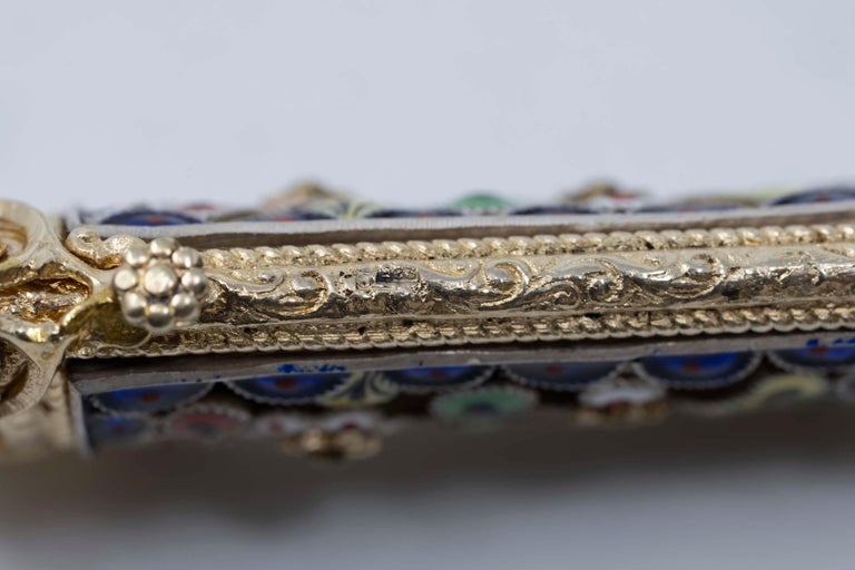Faberge Style Jewel Encrusted 925 Silver Letter Opener at 1stDibs 
