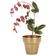 Faberge Style Model of Bleeding Heart Flowers, Retailed by Tiffany