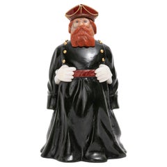Fabergé Style Russian Officer Figure: Nephrite, Jade, Jasper, & Agate 24K Gold