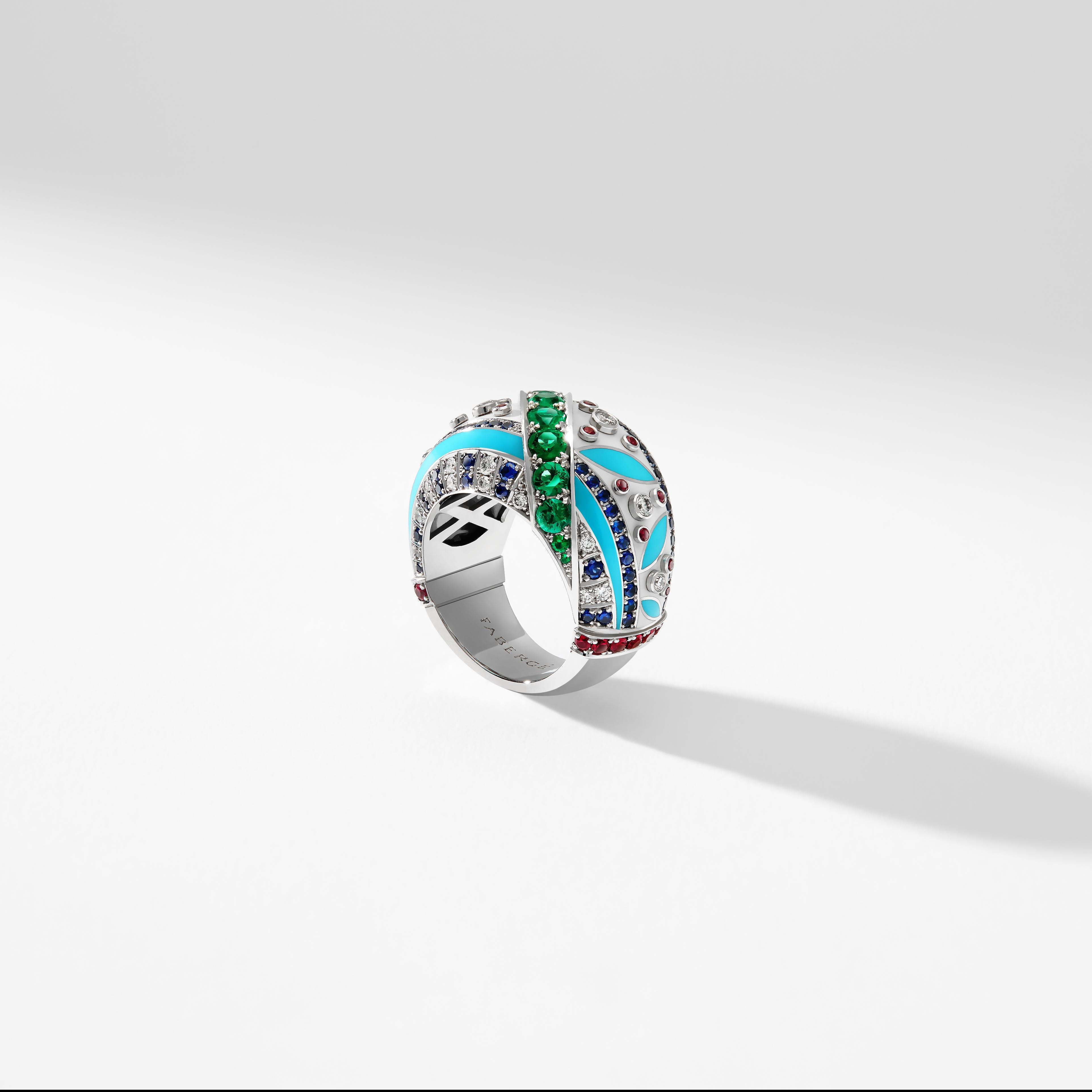 For Sale:  Fabergé Summer in Provence Geometric Ring 2