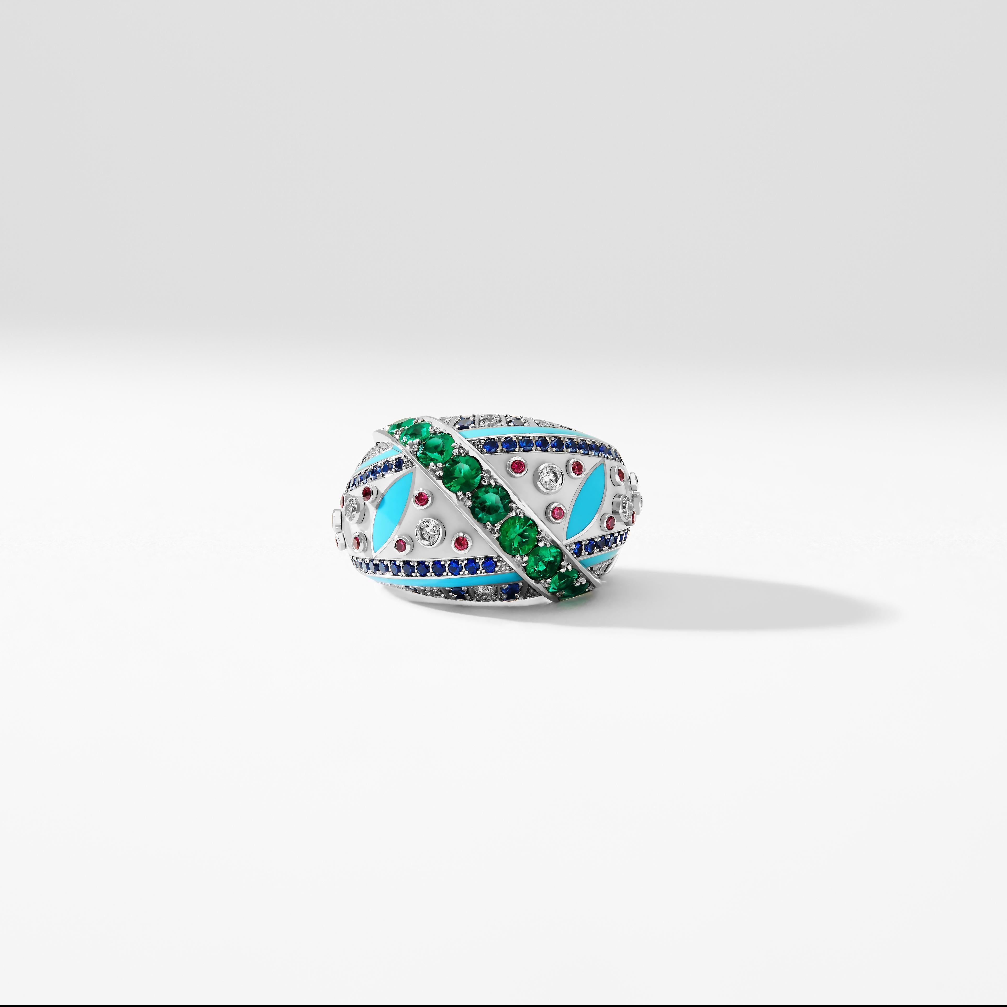 For Sale:  Fabergé Summer in Provence Geometric Ring 3