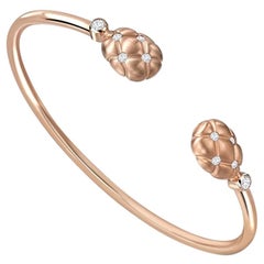 Fabergé Treillage 18 Karat Rose Gold Diamond Open Bracelet, US Clients
