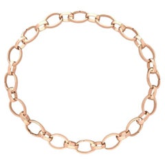 Fabergé Treillage 18 Carat Rose Gold Chain Bracelet for Charms 595BT1163
