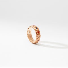 Fabergé Treillage 18k Brushed Gold Diamond & Multicolour Gemstone Quilted Ring
