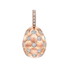 Fabergé Treillage Diamond Rose Gold Charm, US Clients