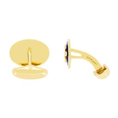 Fabergé Victor Mayer Enamel and Diamond Cufflinks