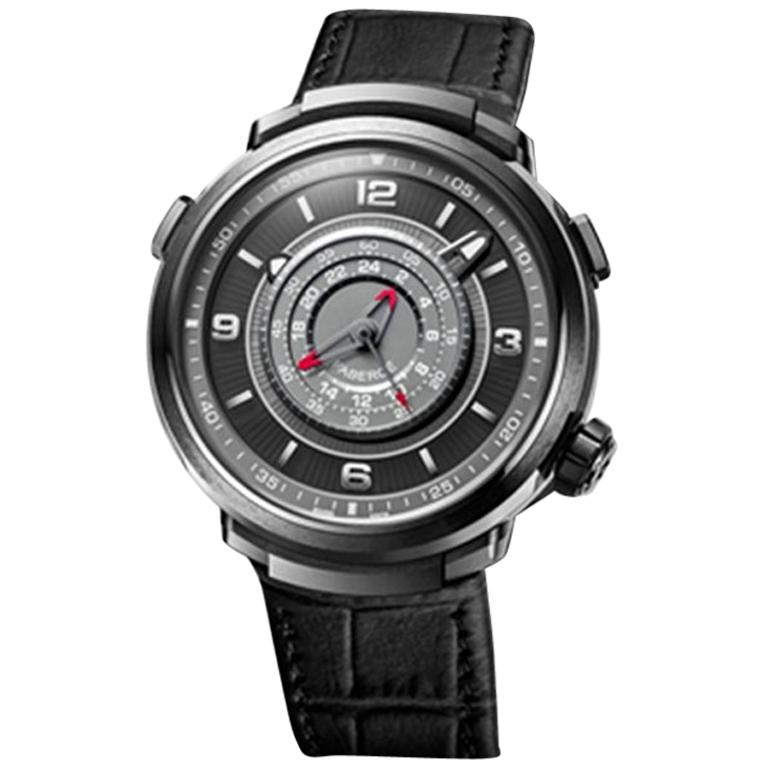 Fabergé Visionnaire Chronograph Men's Black Ceramic Watch, US Clients For Sale