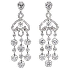 Fabergé White Damask Earrings, US Clients