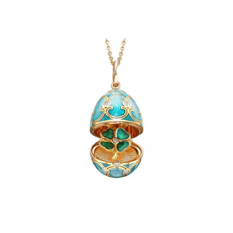 faberge egg pendant necklace