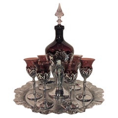 Faberware and Cambridge Glass Decanter Set
