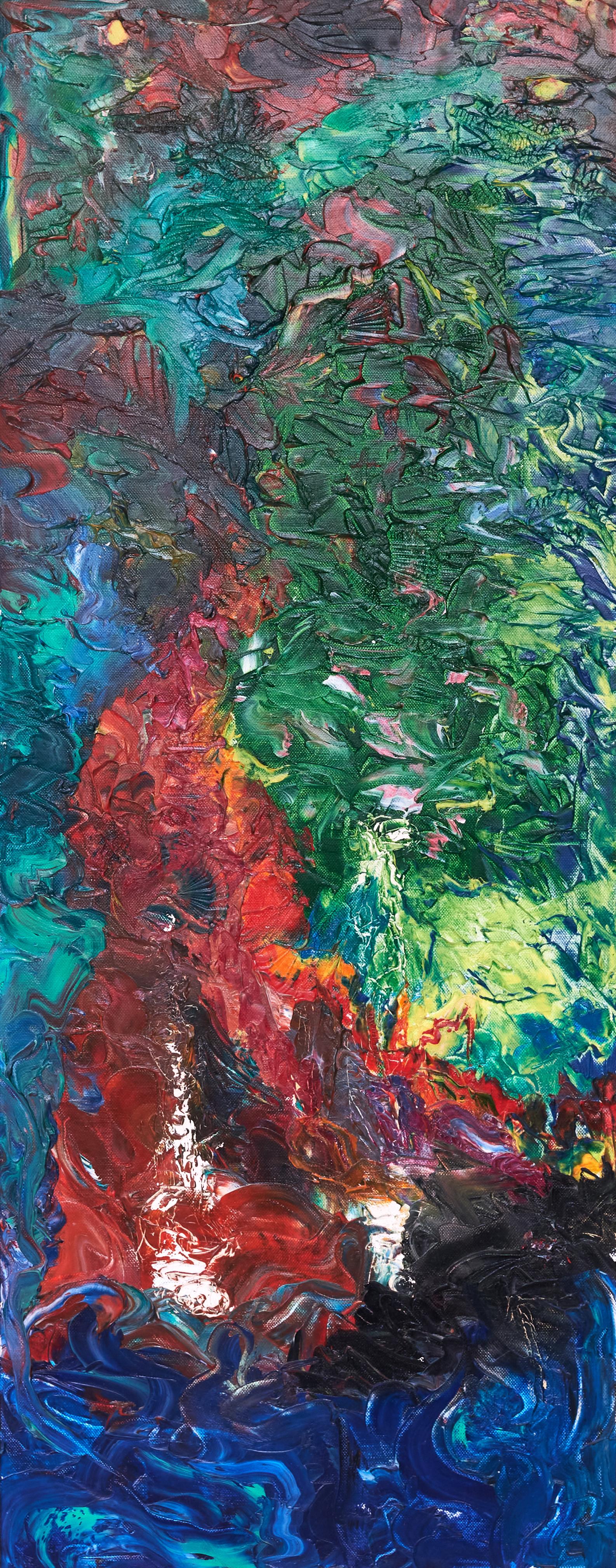 Huile sur toile

Fabia Kleinpeter, artiste pluridisciplinaire autodidacte allemande née en 2000, vit et travaille à Tbilissi, en Géorgie. Elle a commencé son voyage artistique en 2019 dans le sud de la France sous un ciel nocturne rempli d
étoiles.