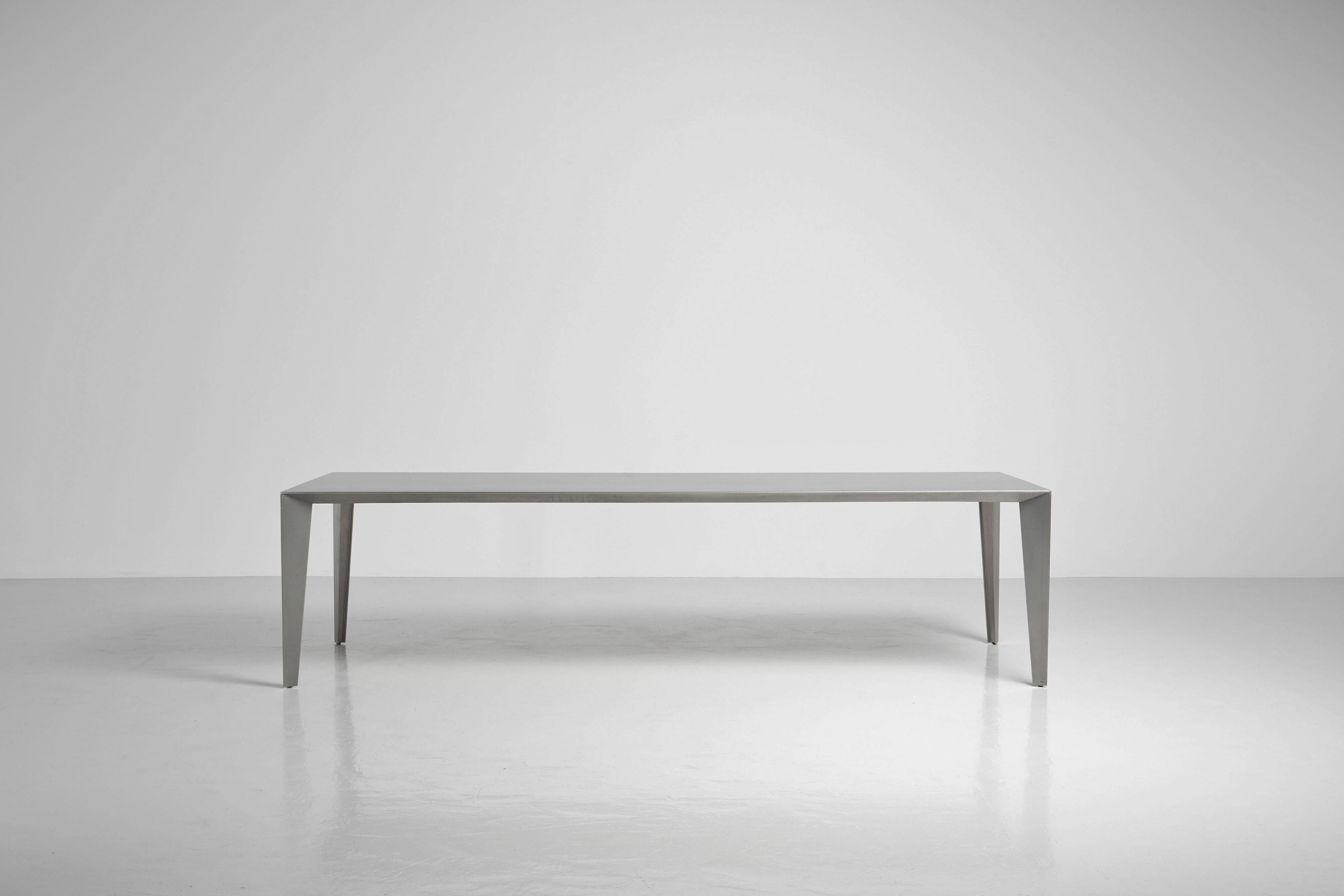 Hammered Fabiaan van Severen Fold Profile table Belgium 1995