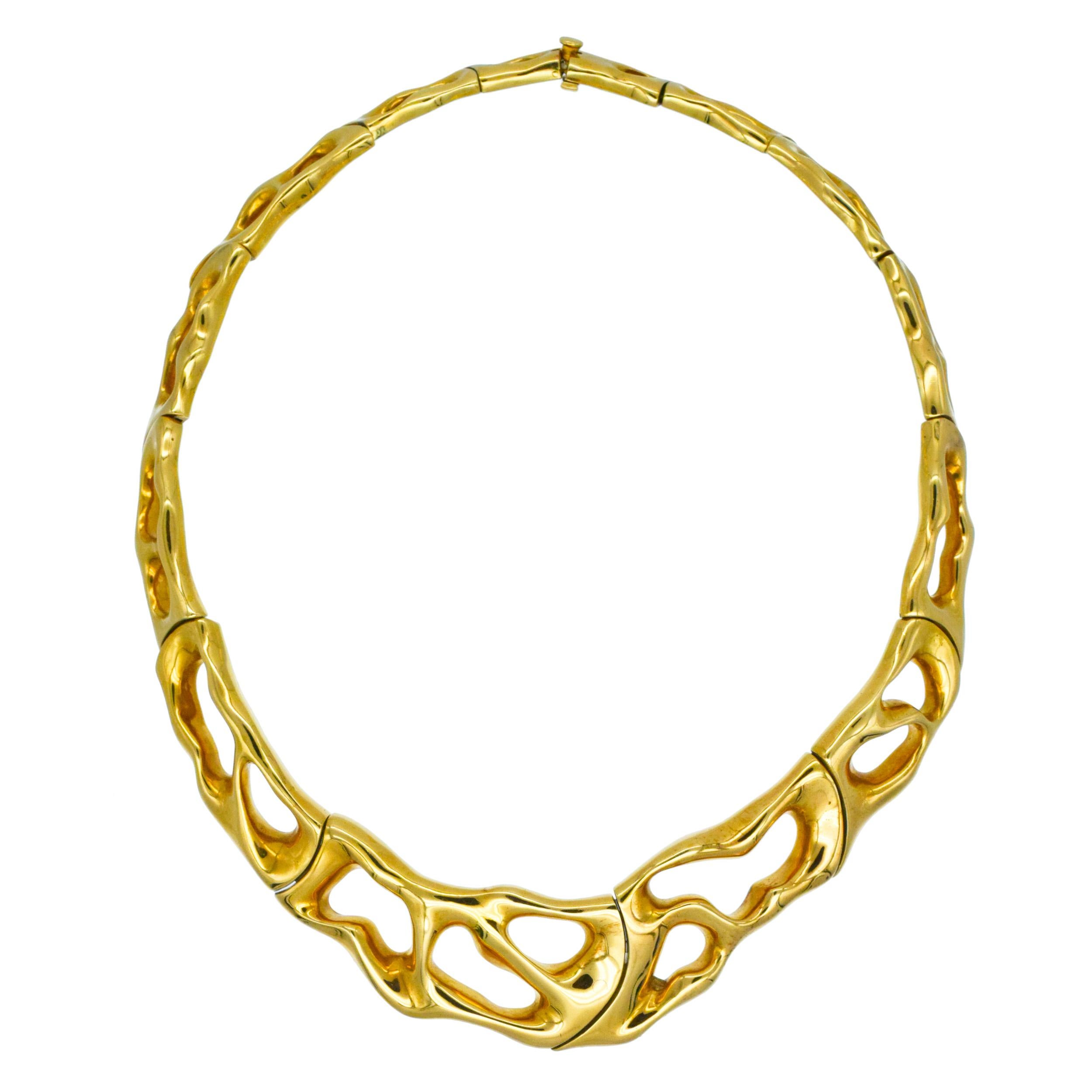 da uomo o donna Collana, bracciale e orecchini Fabian in oro giallo 18k. in vendita