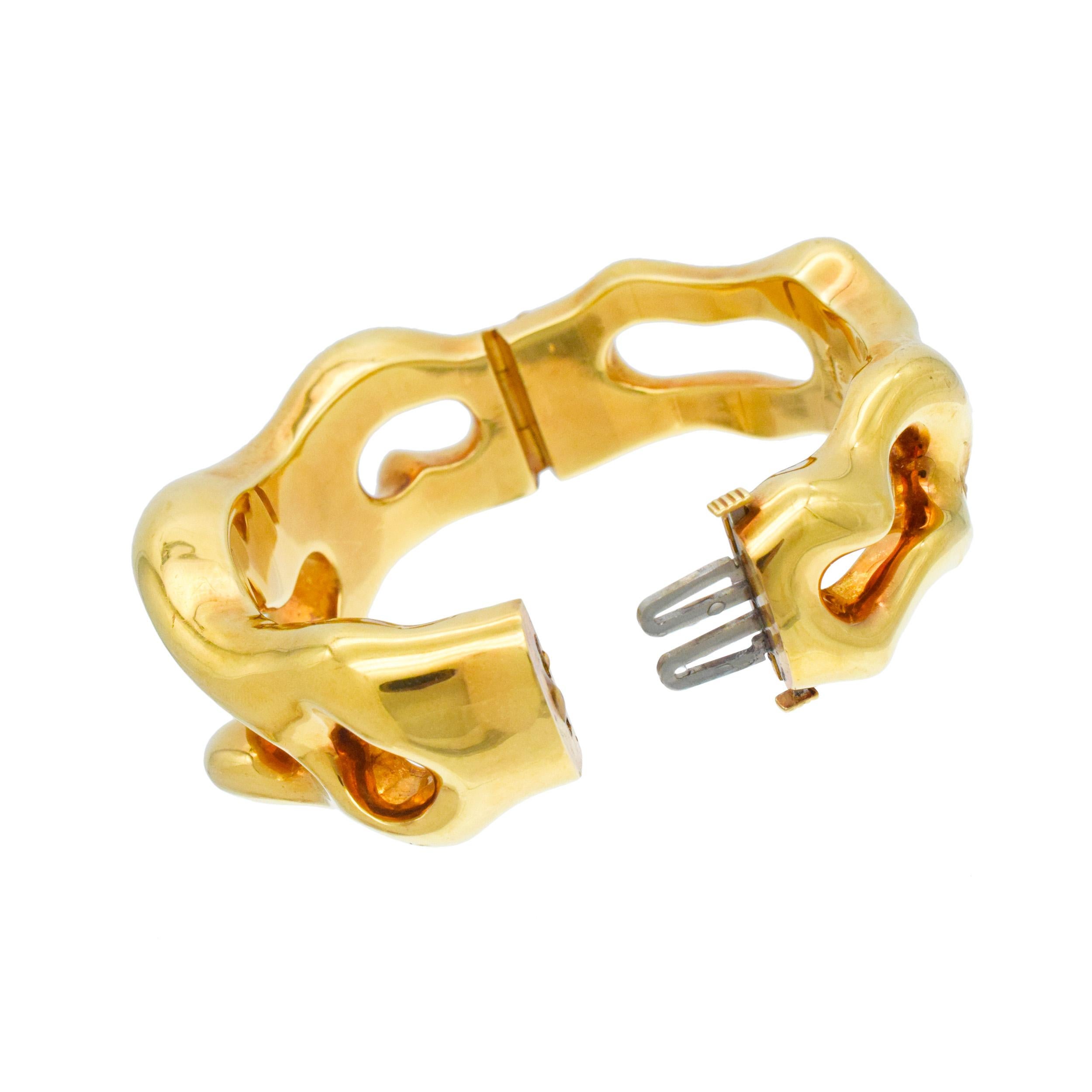 Collana, bracciale e orecchini Fabian in oro giallo 18k. in vendita 2