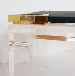 Fabian Art Acrylic Game Table, Italy 1980s