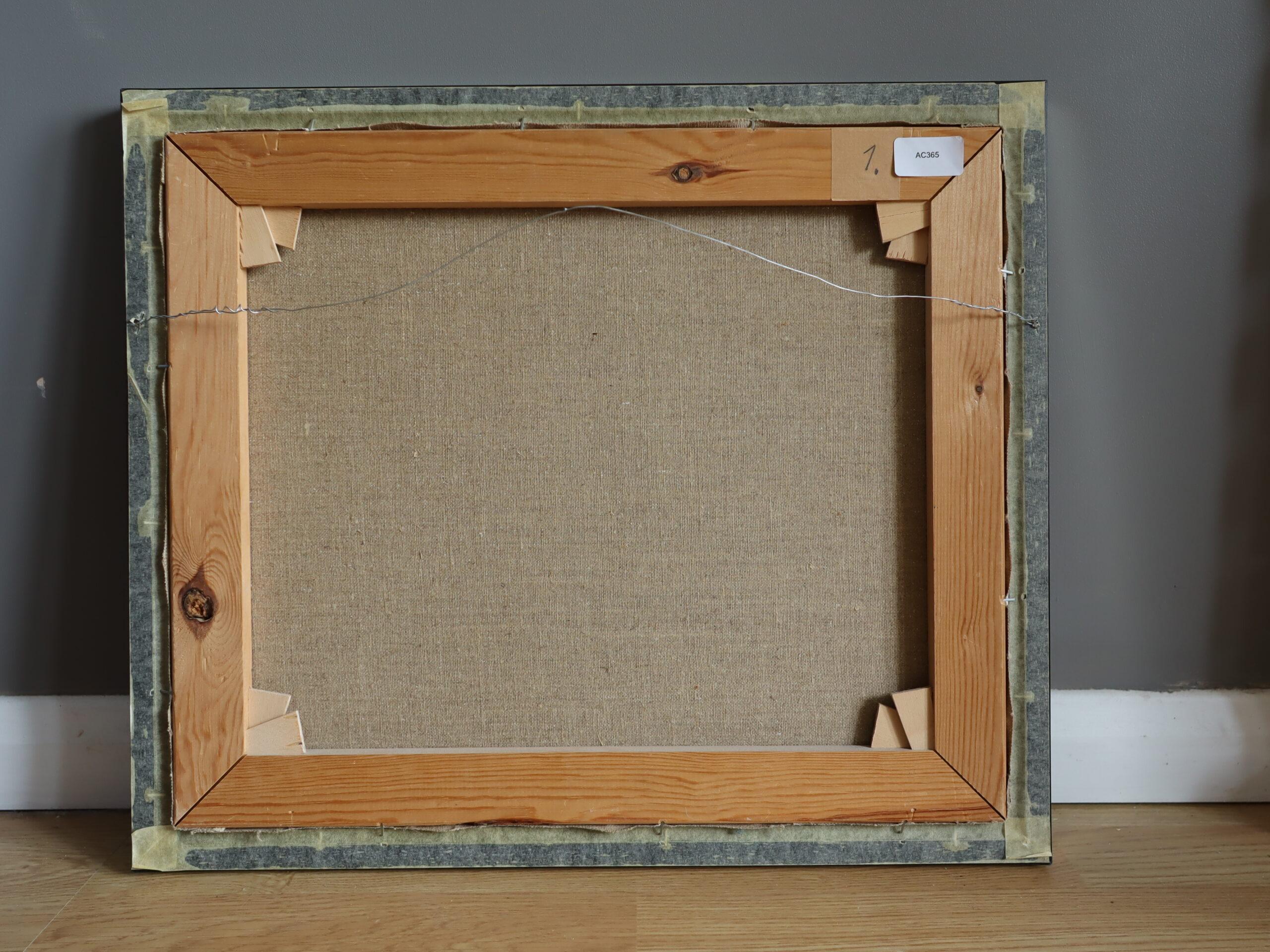 Peinture à l'huile figurative suédoise du milieu du siècle dernier - L'immobilité dans la lumière du soleil en vente 6