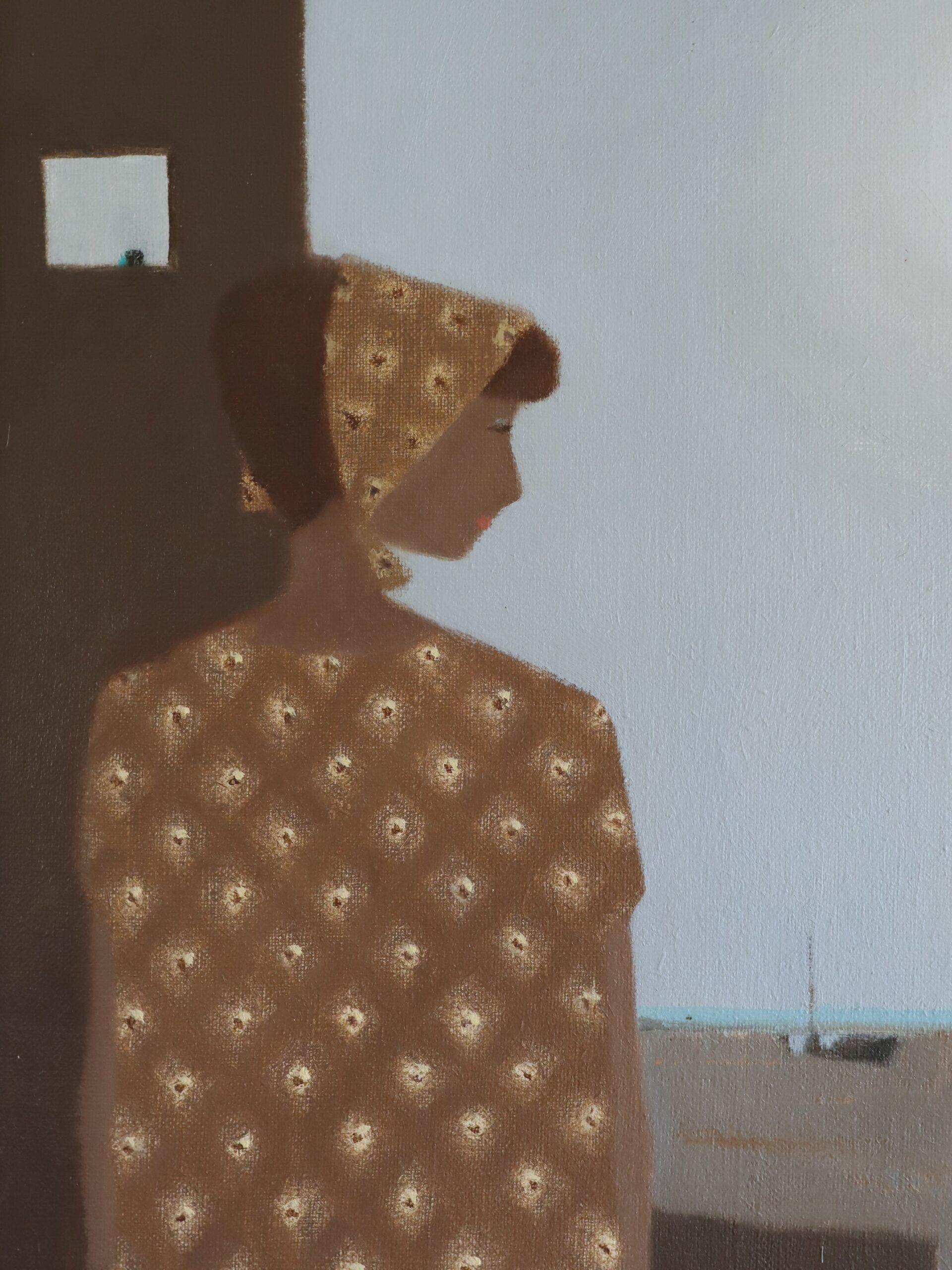 Peinture à l'huile figurative suédoise du milieu du siècle dernier - L'immobilité dans la lumière du soleil en vente 4