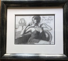 Fabian Perez ''Study for Saba at Las Brujas'', a limited edition print