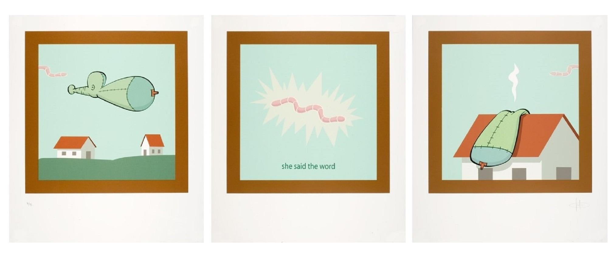 Fabian Ugalde (Mexico, 1967)
'The word power' (Triptych), 2006
silkscreen on paper
27.6 x 69.9 in. (70 x 178 cm.)
Edition of 99
ID: UGA1739-002-109
Hand-signed by author in pencil