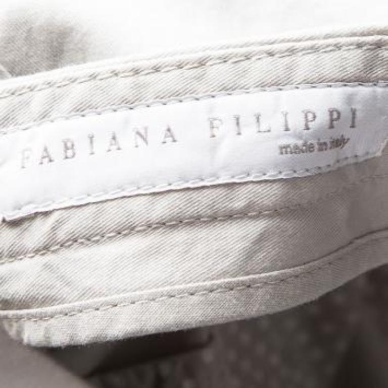 De las mujeres Fabiana Filippi Pantalón Cargo Beige con Bolsillo XXS en venta