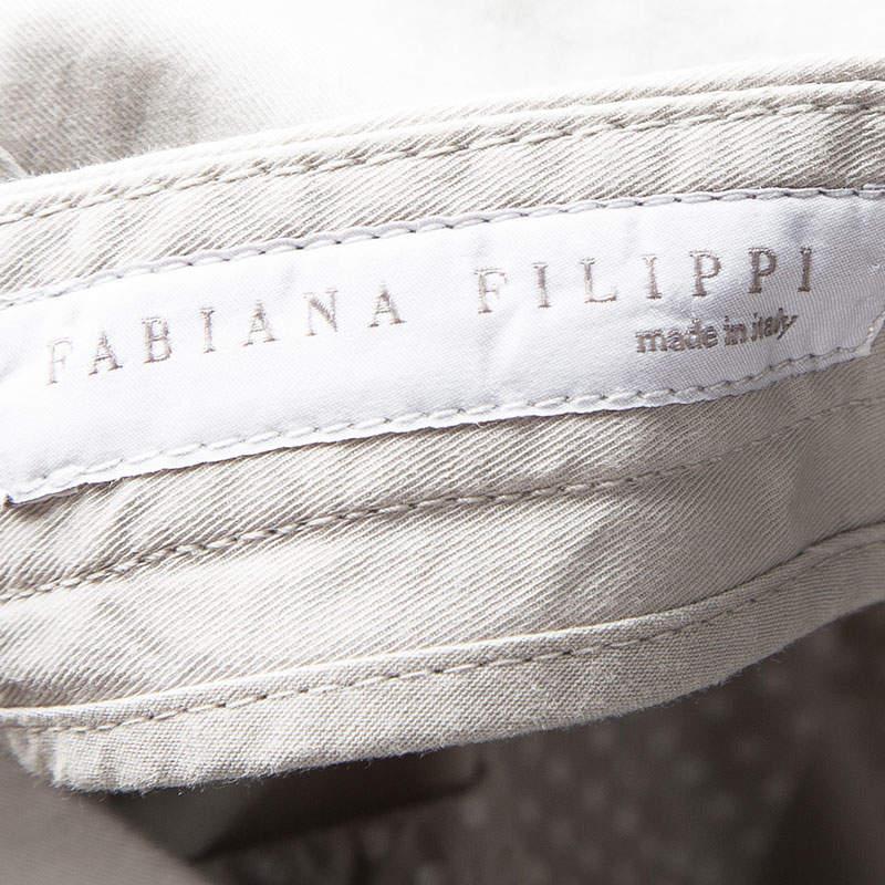 Fabiana Filippi Beige Cargo Pocket Detail Pants XXS For Sale 1