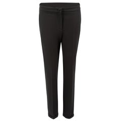 Fabiana Filippi Black Pocket Chain Detail Tapered Trousers Size M