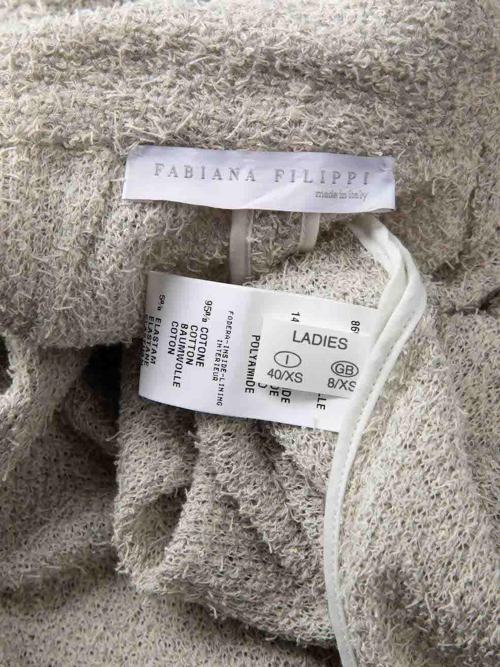 Fabiana Filippi Gris Abrigo Tejido Un Pecho Talla S en Bueno estado para la venta en London, GB