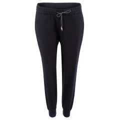 Fabiana Filippi Navy Blue Wool Jogging Trousers Size M