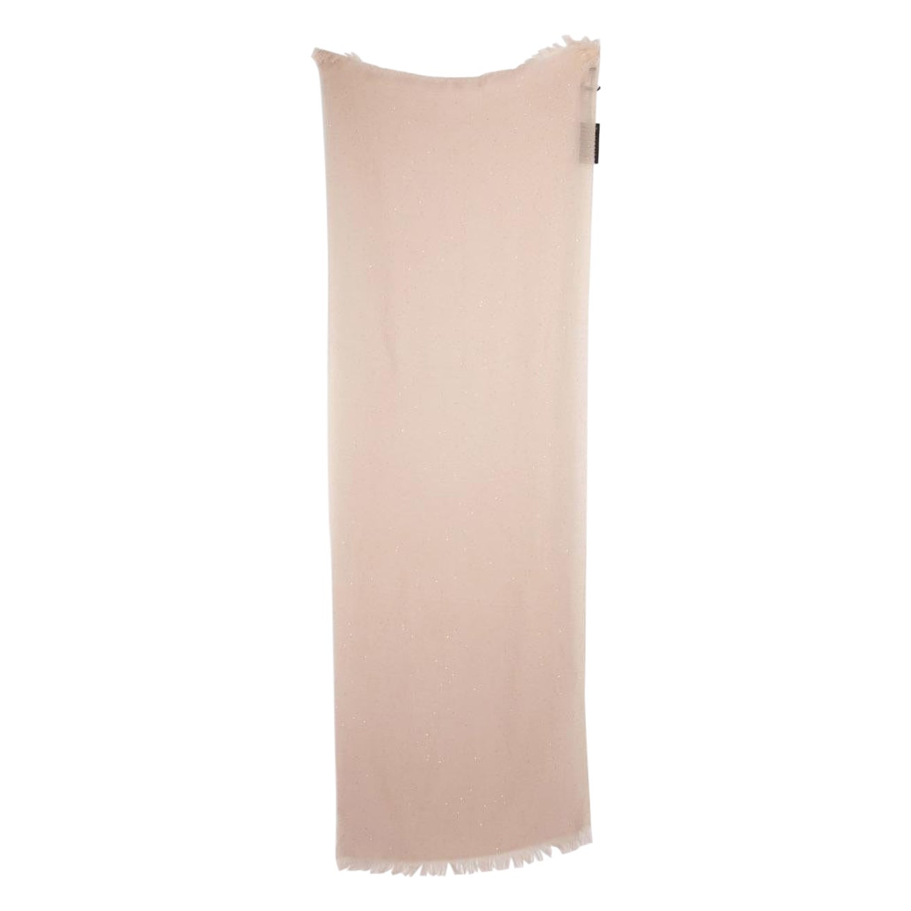Fabiana Filippi Pink Wool Sequin Embellished Scarf