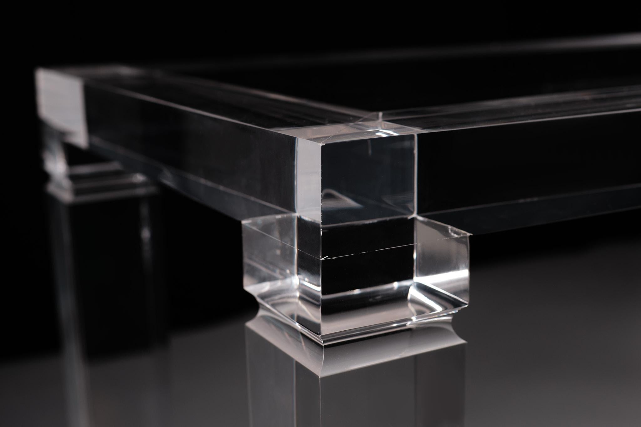 Fabianart Lucite-Konsolentisch, Italien, 1980er Jahre im Angebot 2
