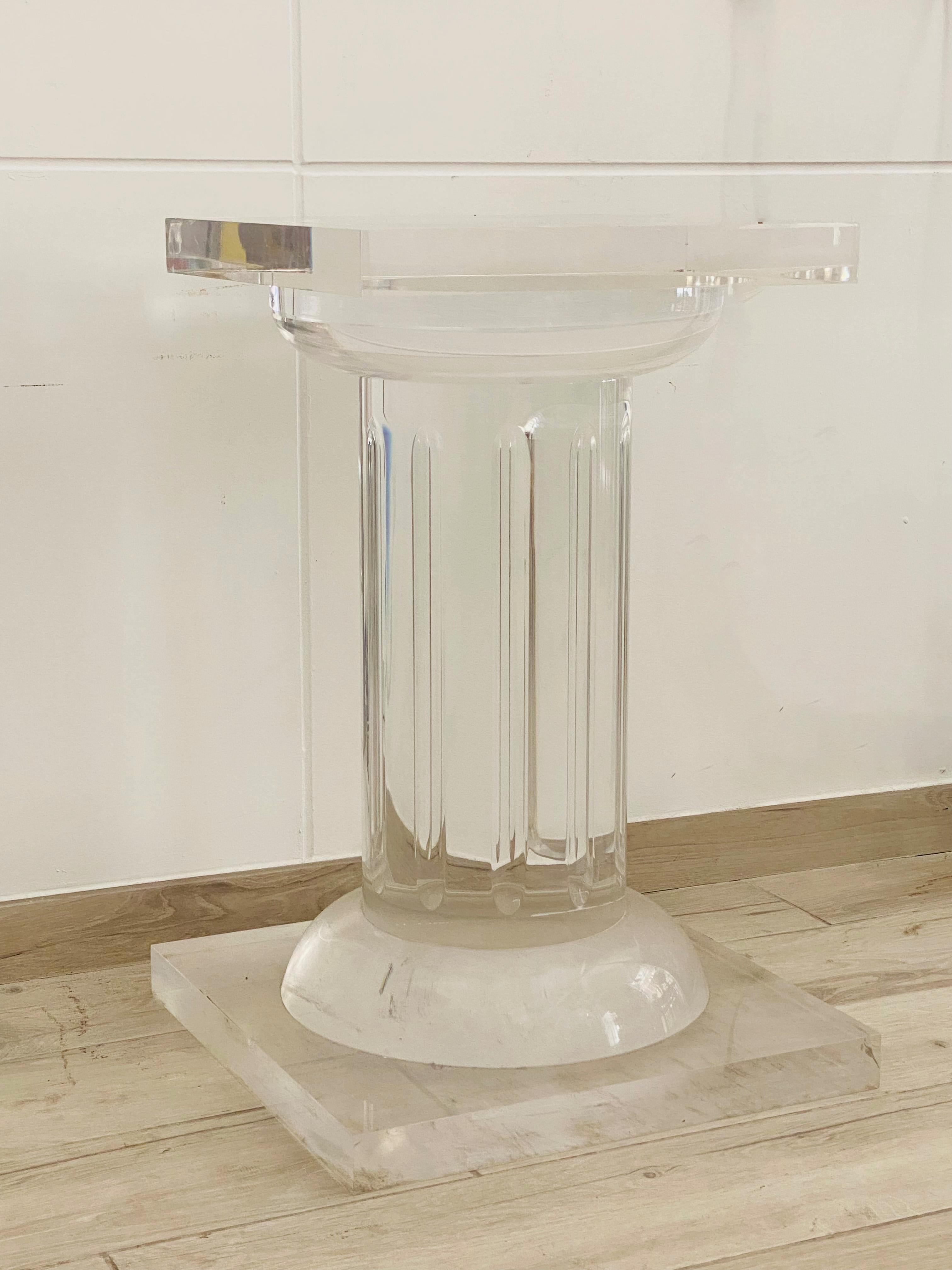 Late 20th Century Fabianart Metalcrylic Column or Table Base, Italy, 1970s