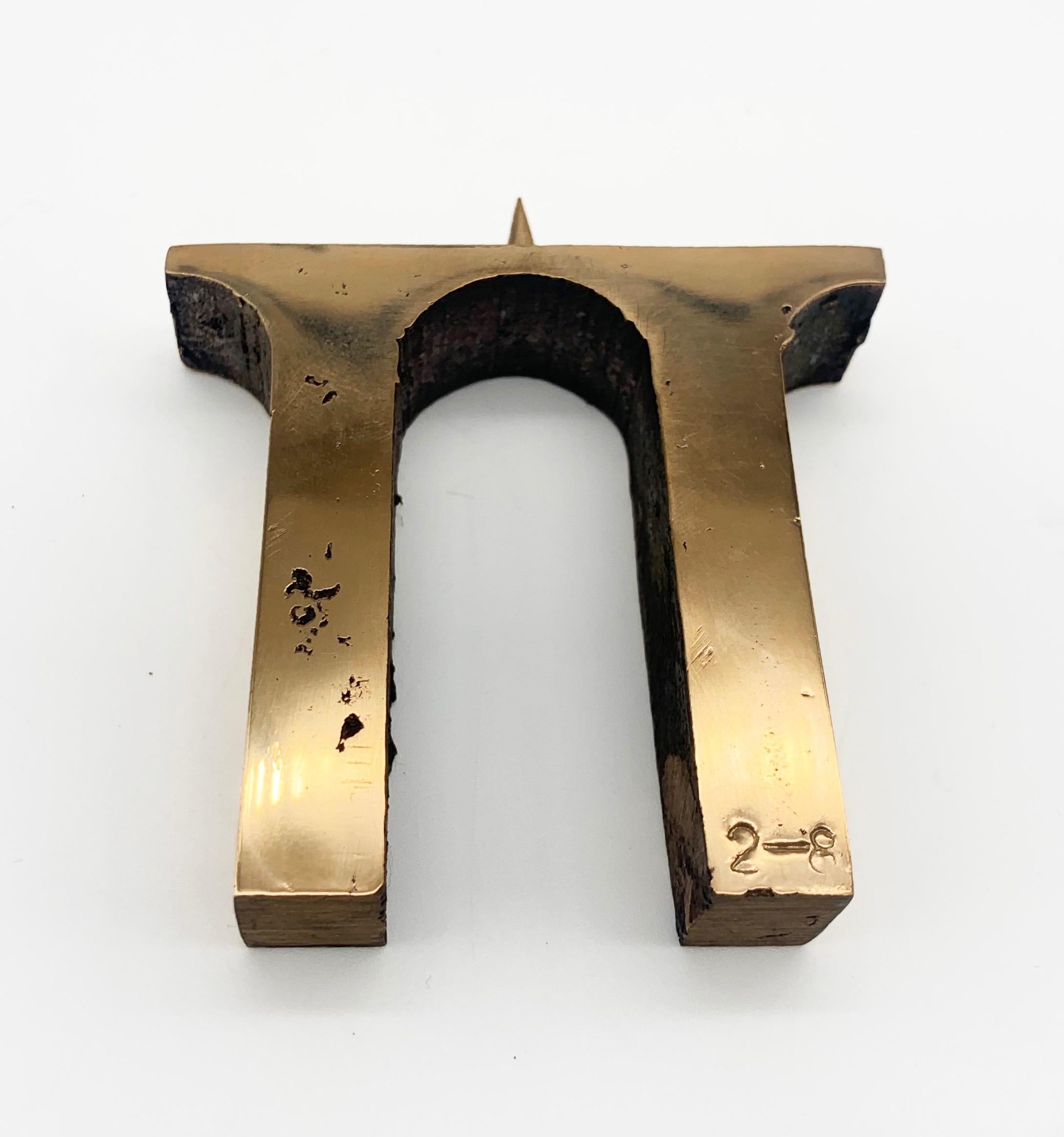Contemporary Fabien Barrero Carsenat Arch Candleholder I in Bronze For Sale