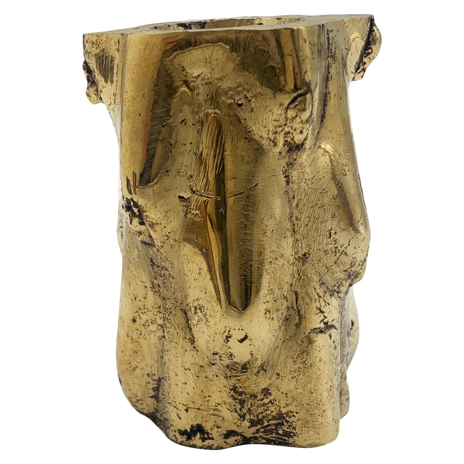 Fabien Barrero Carsenat Cactus Candleholder II in Bronze For Sale