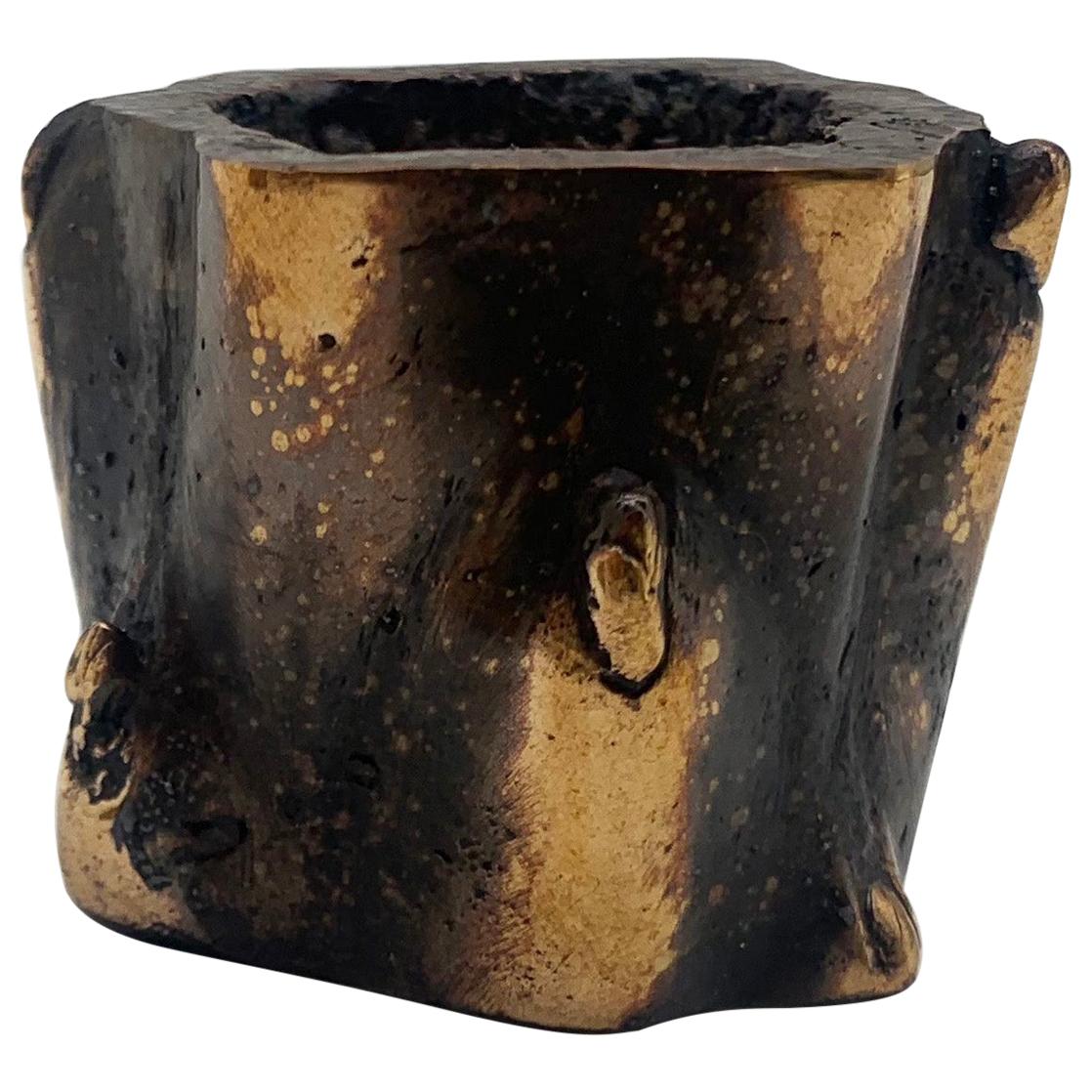 Fabien Barrero Carsenat Cactus Candleholder III in Bronze For Sale
