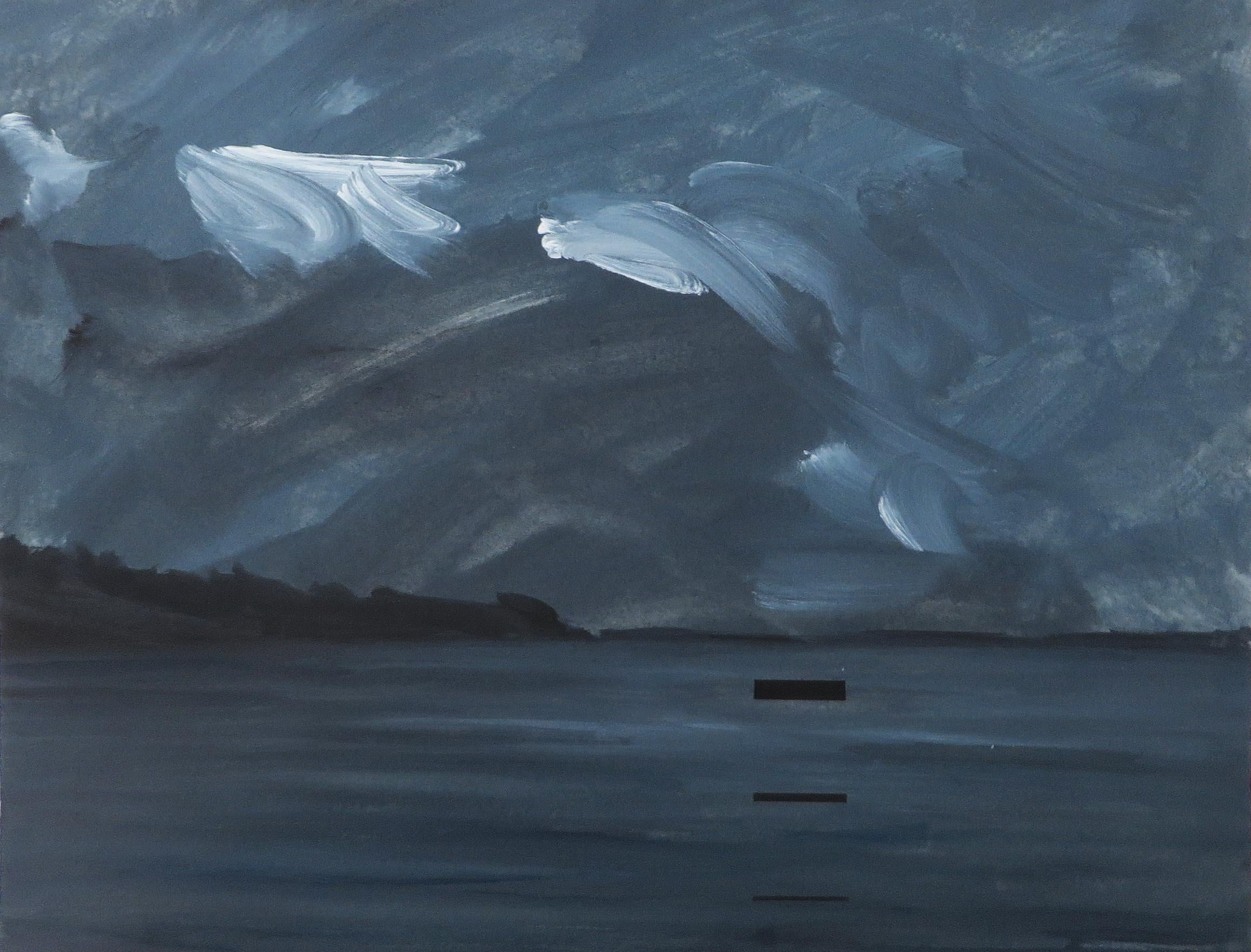 Fabien Granet Landscape Painting - Motif(s) - Contemporary Seascape
