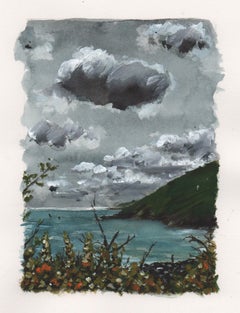 Pointe de Pen Ar Vir - Watercolour, Painting on paper, Landscape, Seaside