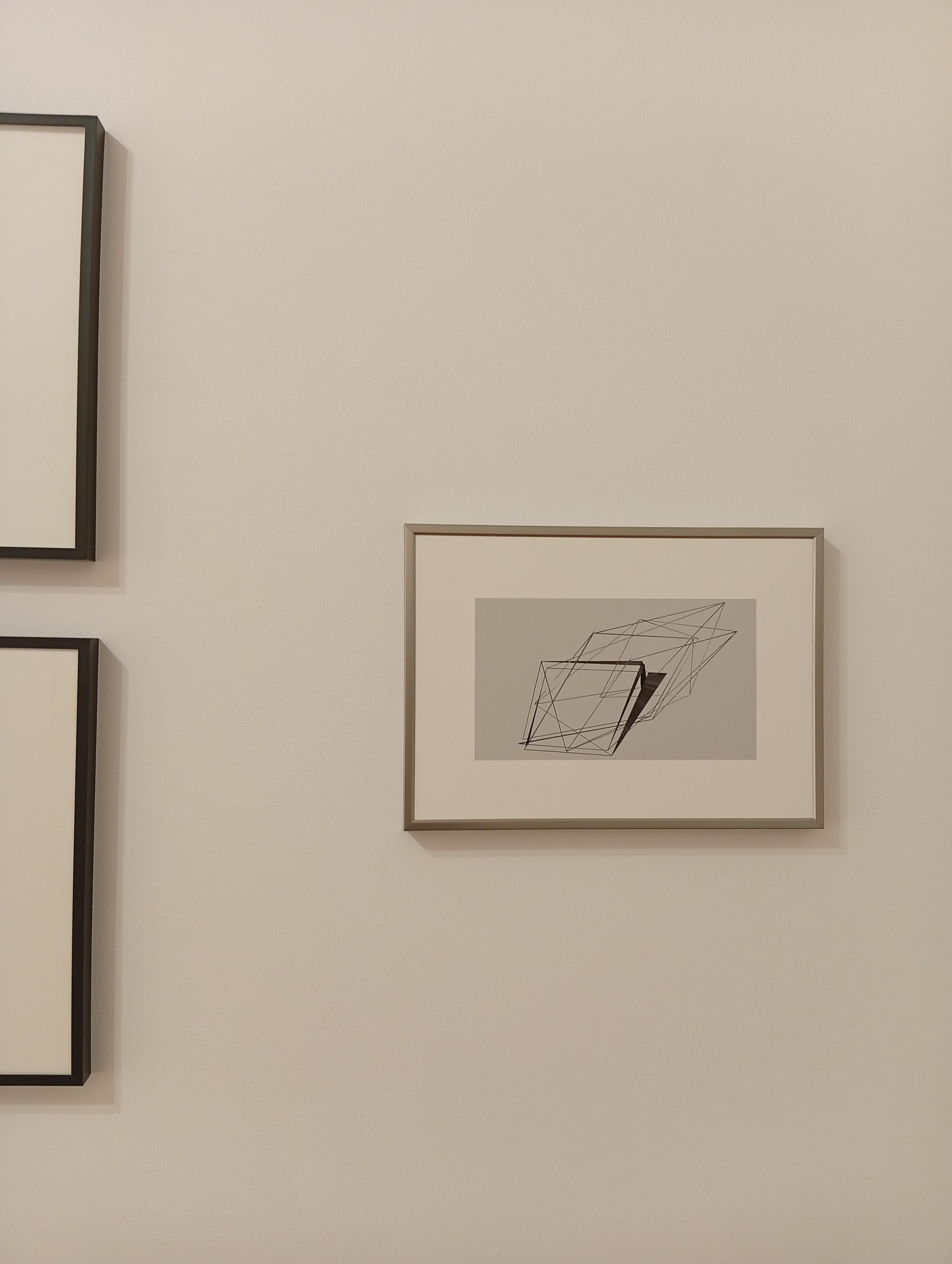 Contemporary Architectural Composition, Minimal Geometric Lines For Sale 4