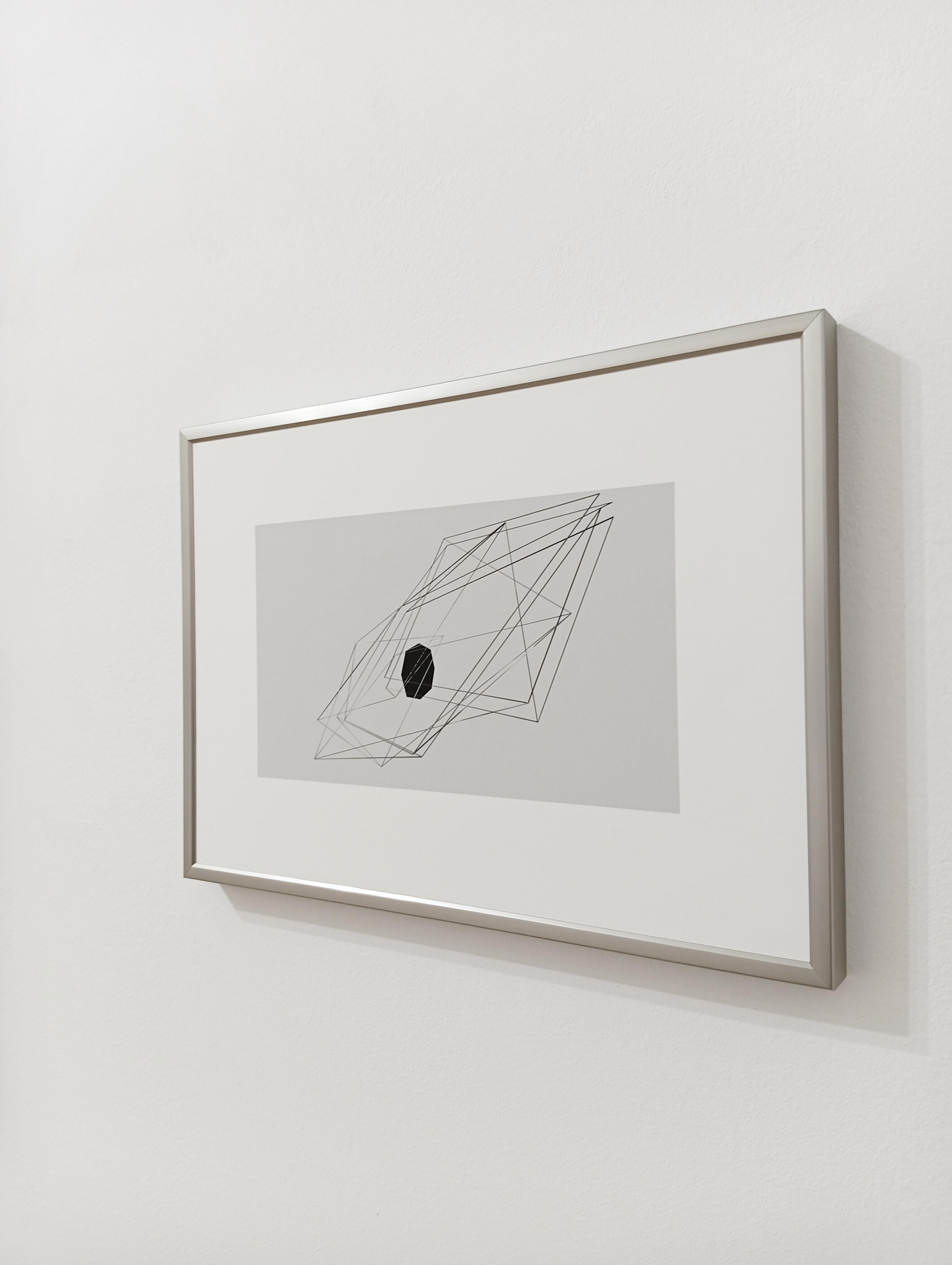 Shift Scape, Contemporary Architectural Composition, Minimal Geometric Lines For Sale 2