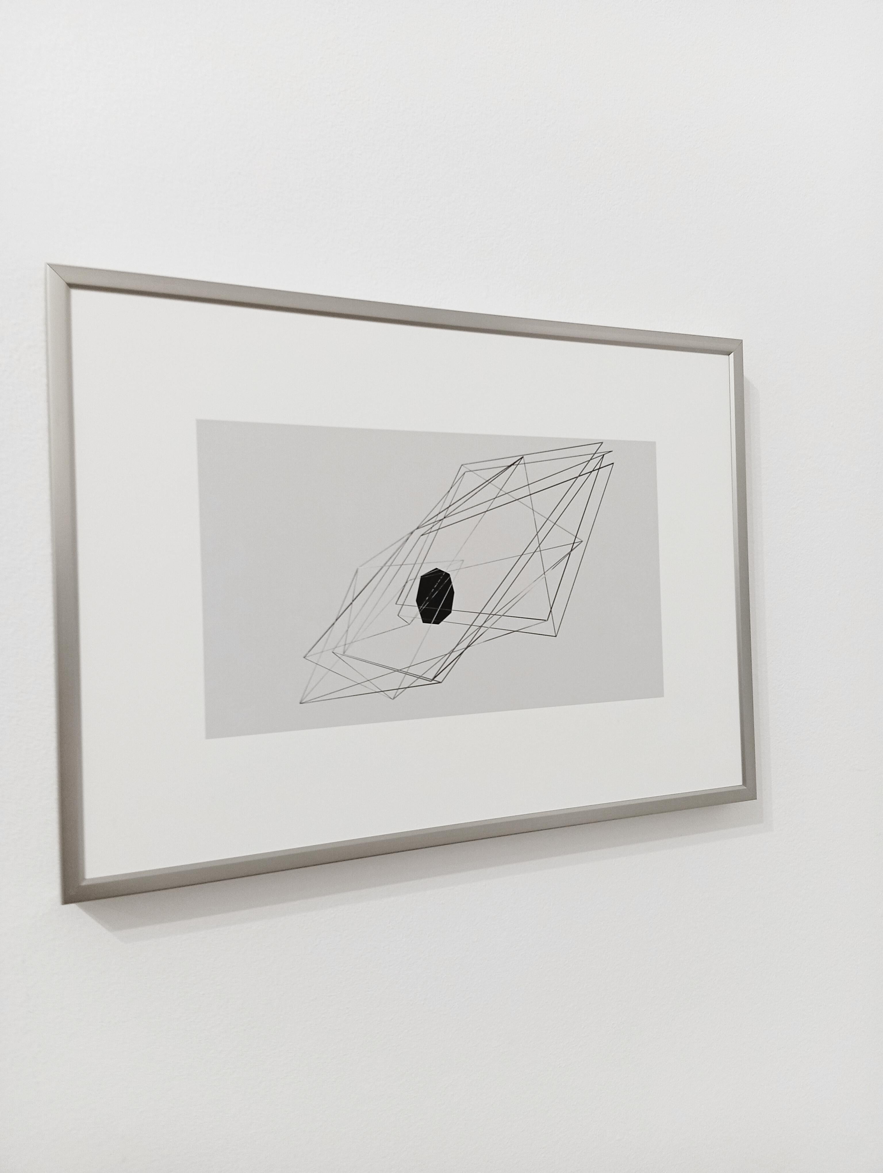 Shift Scape, Contemporary Architectural Composition, Minimal Geometric Lines For Sale 3