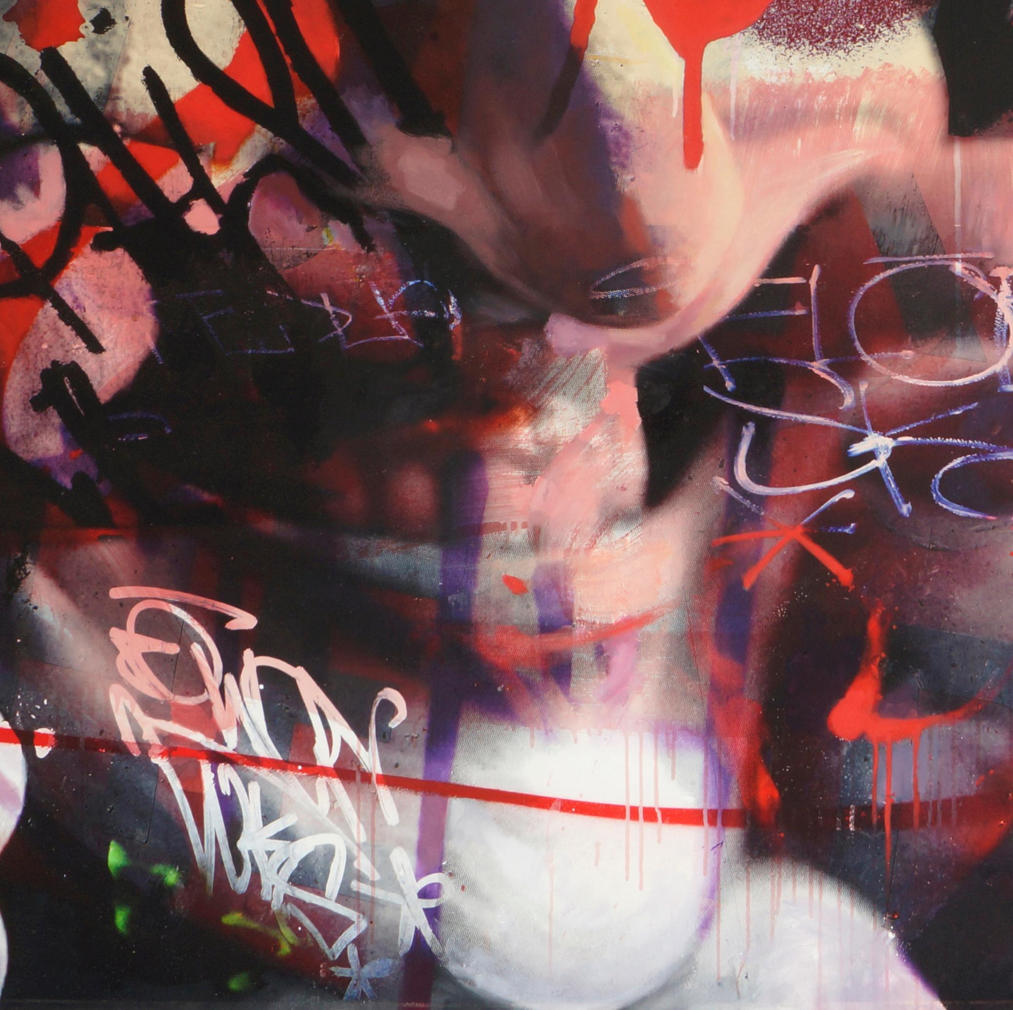 Joker - Graffiti  - Painting by Fabien Rocca