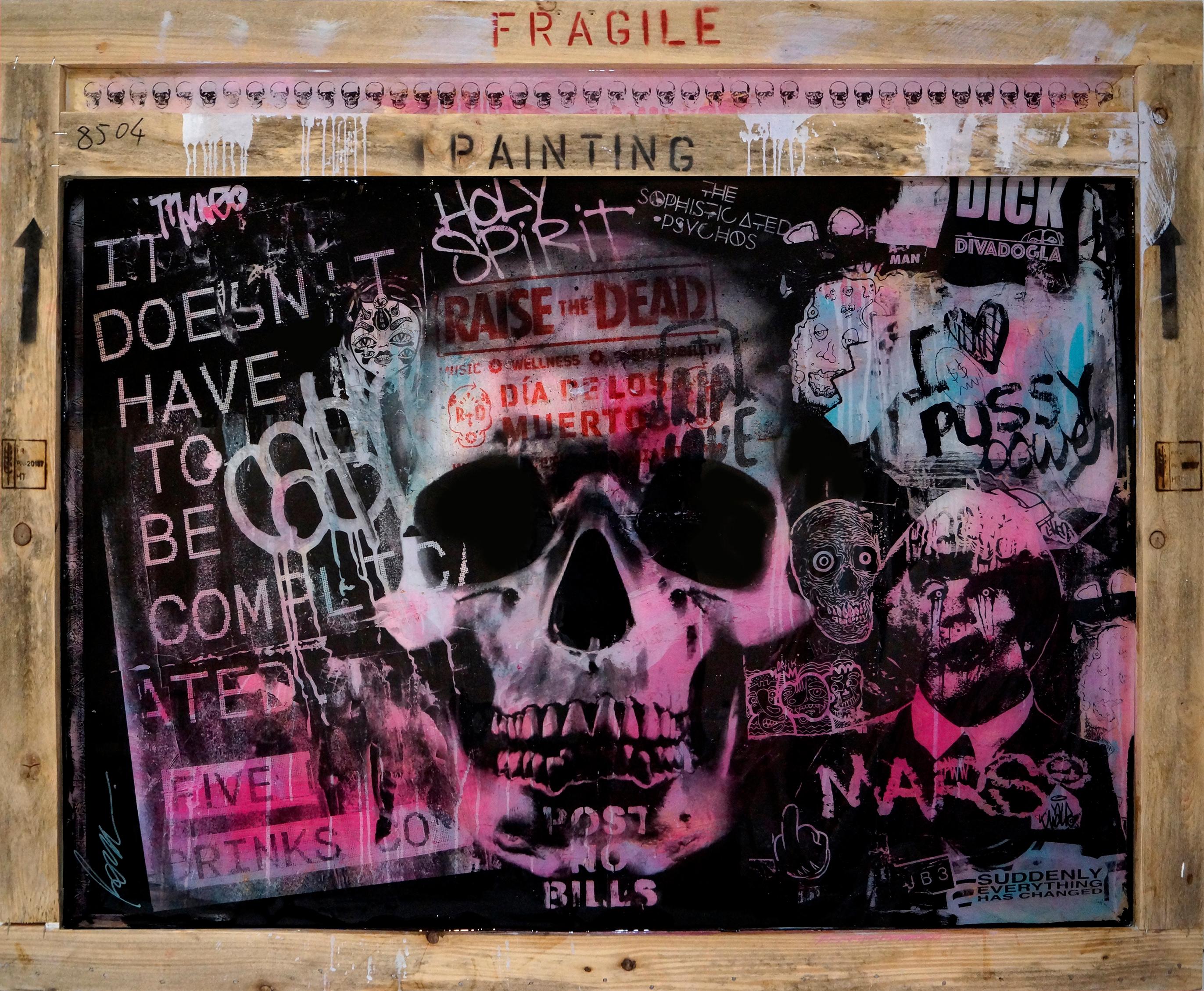 Raise the Dead - Skull Street Art & Graffiti 
