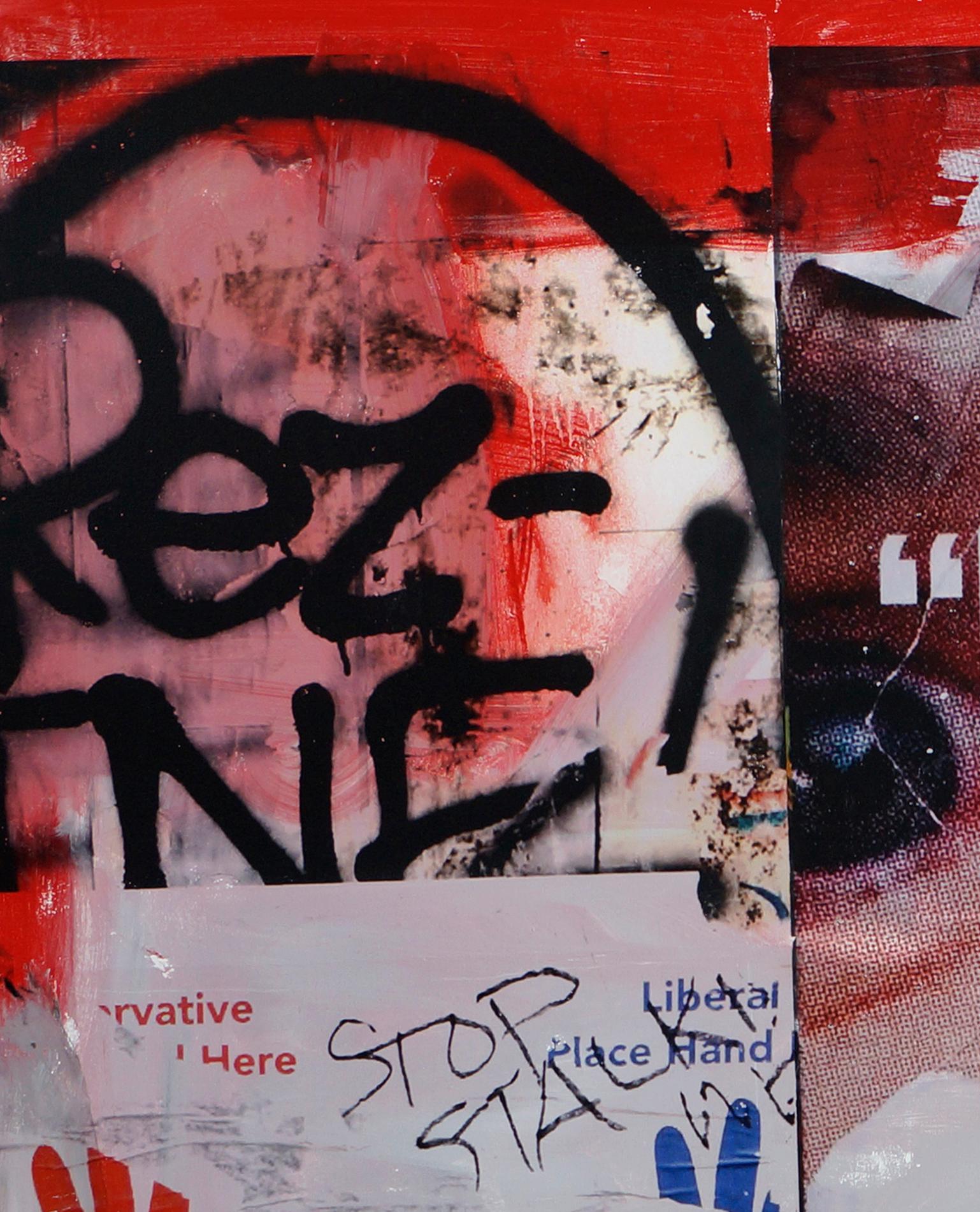 Talk to the Stranger - Graffiti - Painting by Fabien Rocca