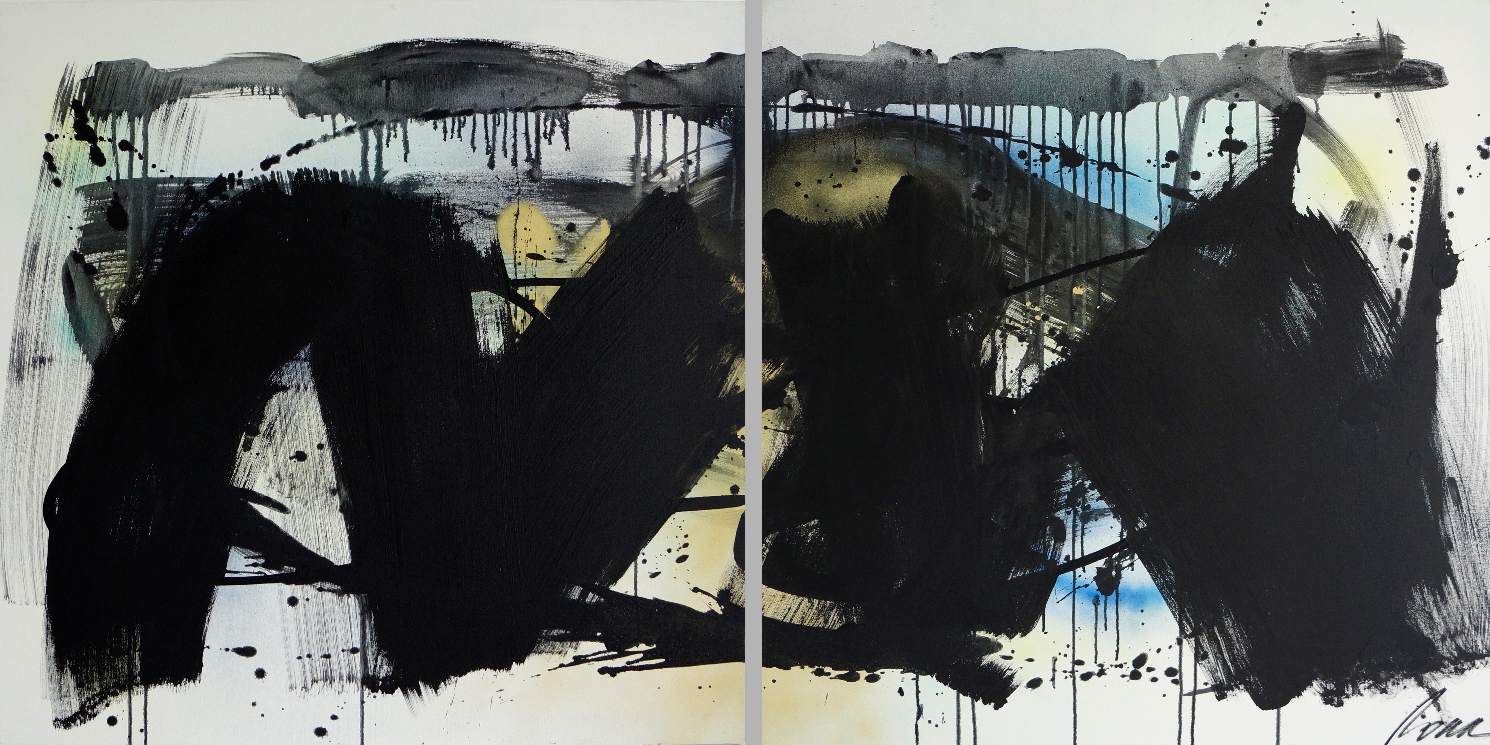 Azul Negro - Colección Abstracta IV
